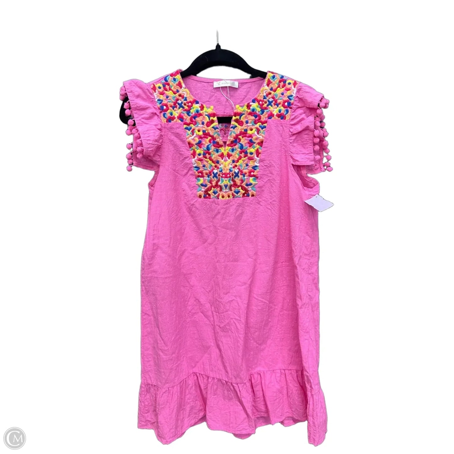 Dress Casual Midi By Kirundo In Pink, Size: M