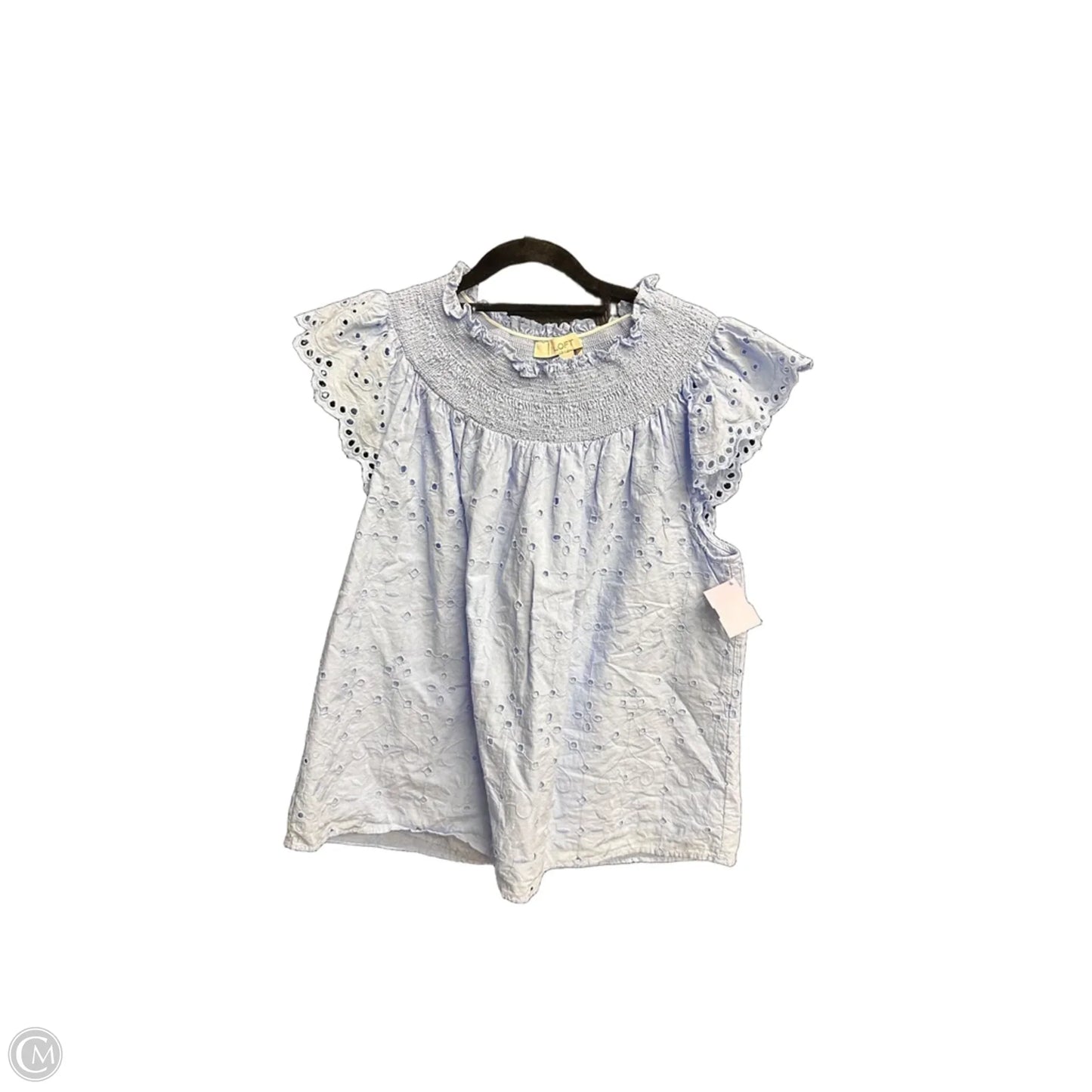 Top Sleeveless By Loft In Blue, Size: M