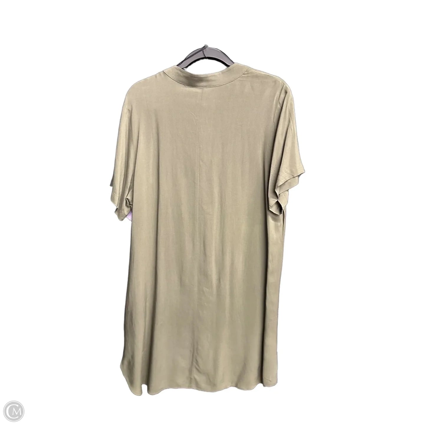 Dress Casual Midi By H&m In Green, Size: M
