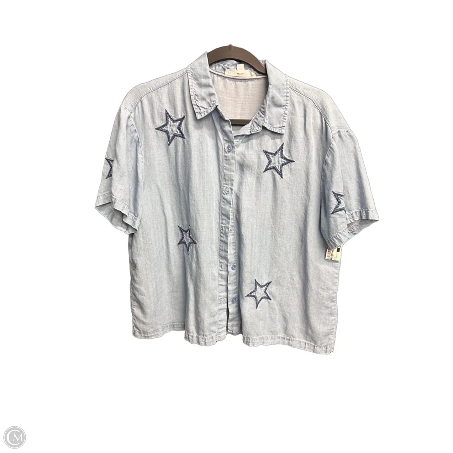 Top Short Sleeve By Jane And Delancey In Blue, Size: 0