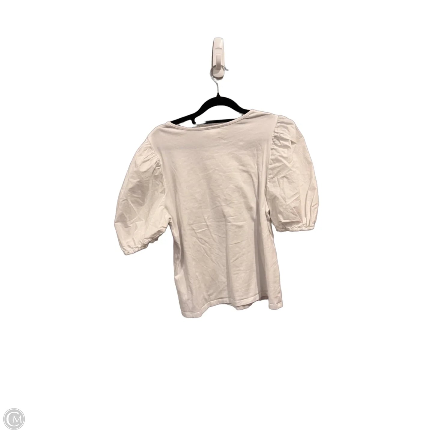 Top Short Sleeve By H&m In White, Size: L