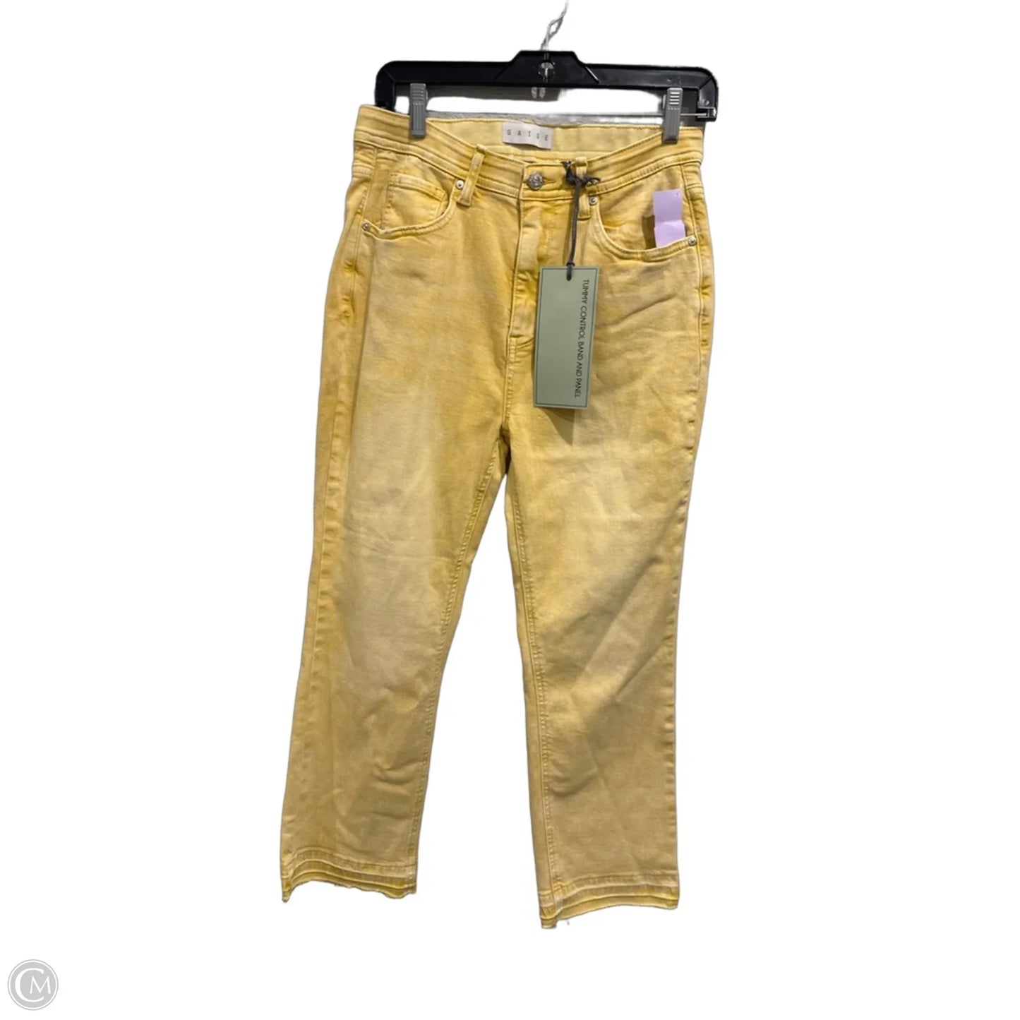 Jeans Straight By Clothes Mentor In Yellow, Size: 12
