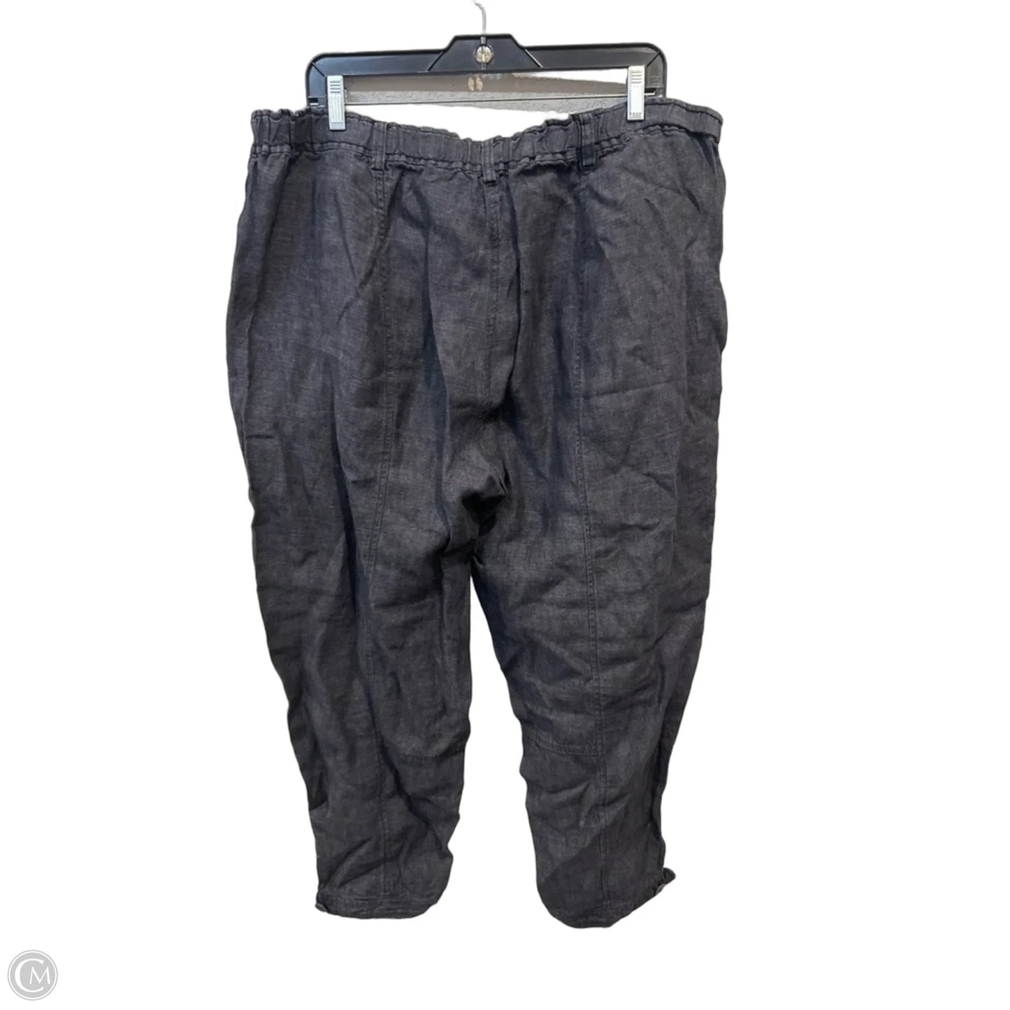 Pants Linen By Eileen Fisher In Black, Size: 16