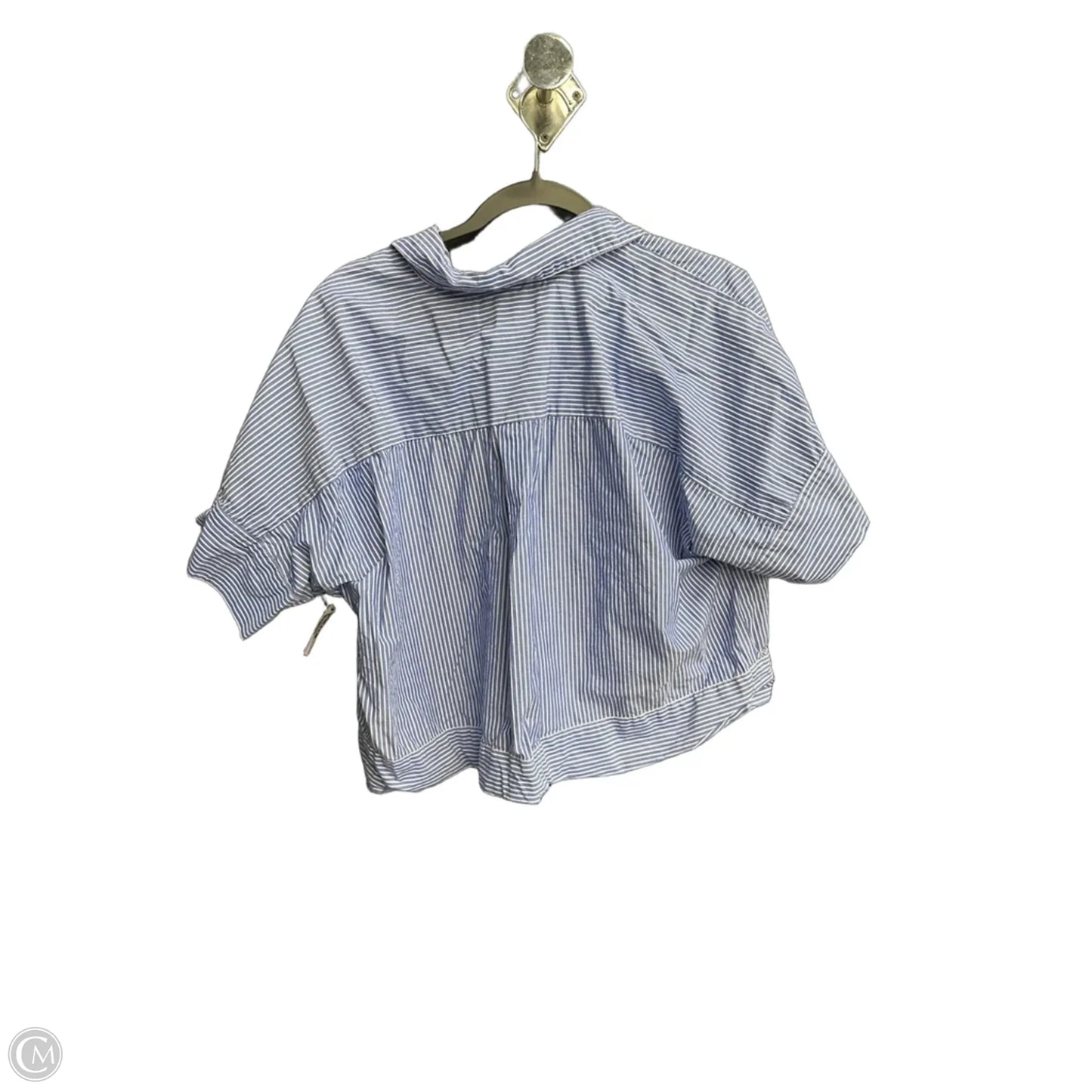 Top Short Sleeve By Loft In Blue, Size: Xl