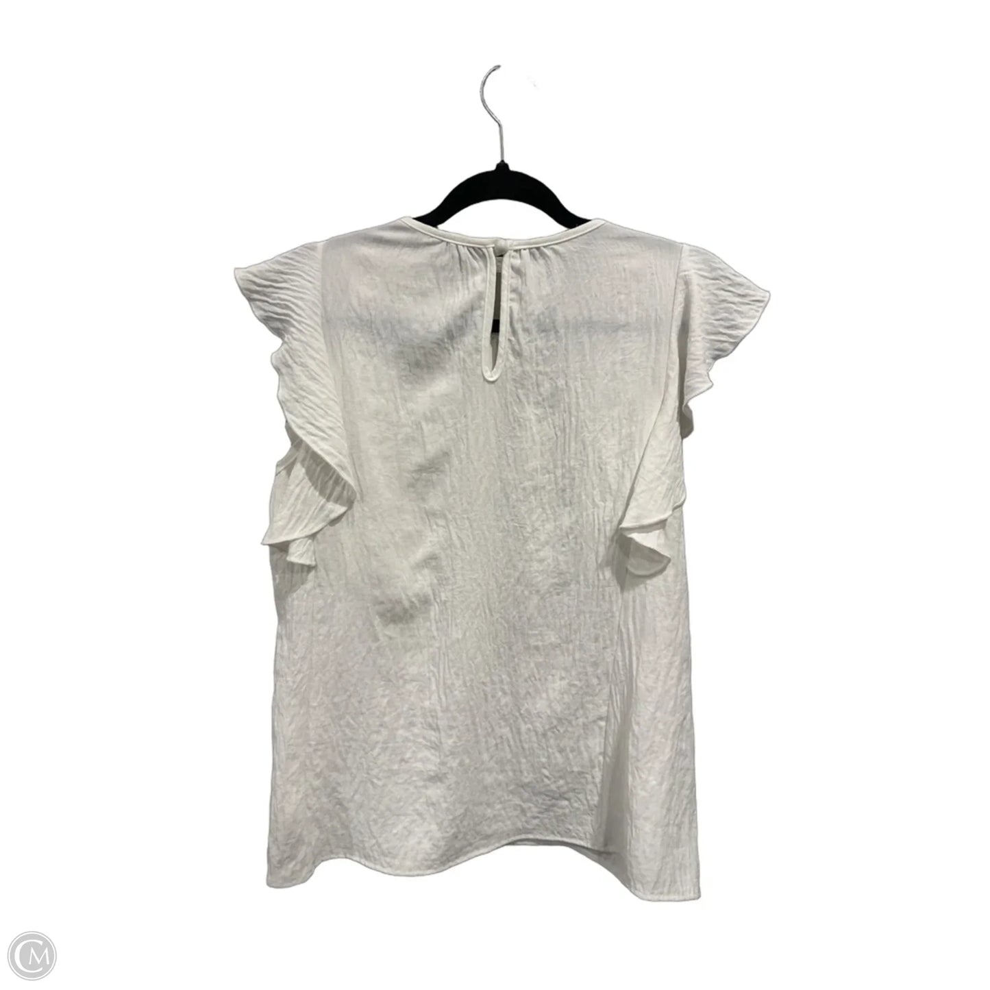 Top Sleeveless By Clothes Mentor In White, Size: M