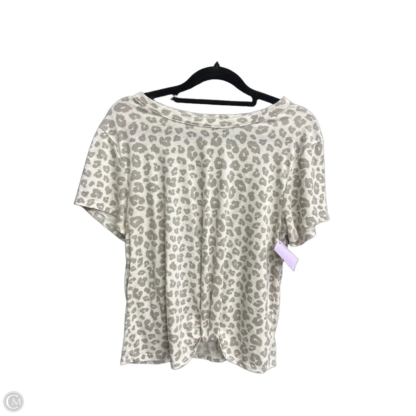 Top Short Sleeve By Miss Chievous In Leopard Print, Size: M