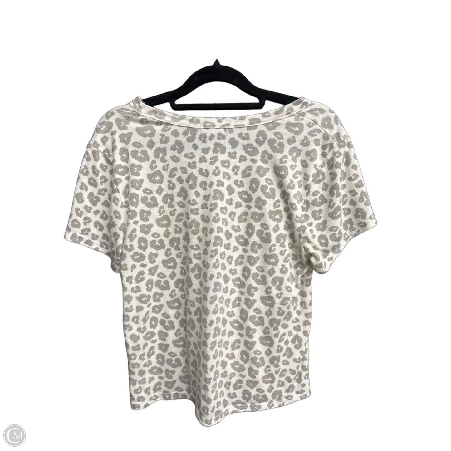 Top Short Sleeve By Miss Chievous In Leopard Print, Size: M