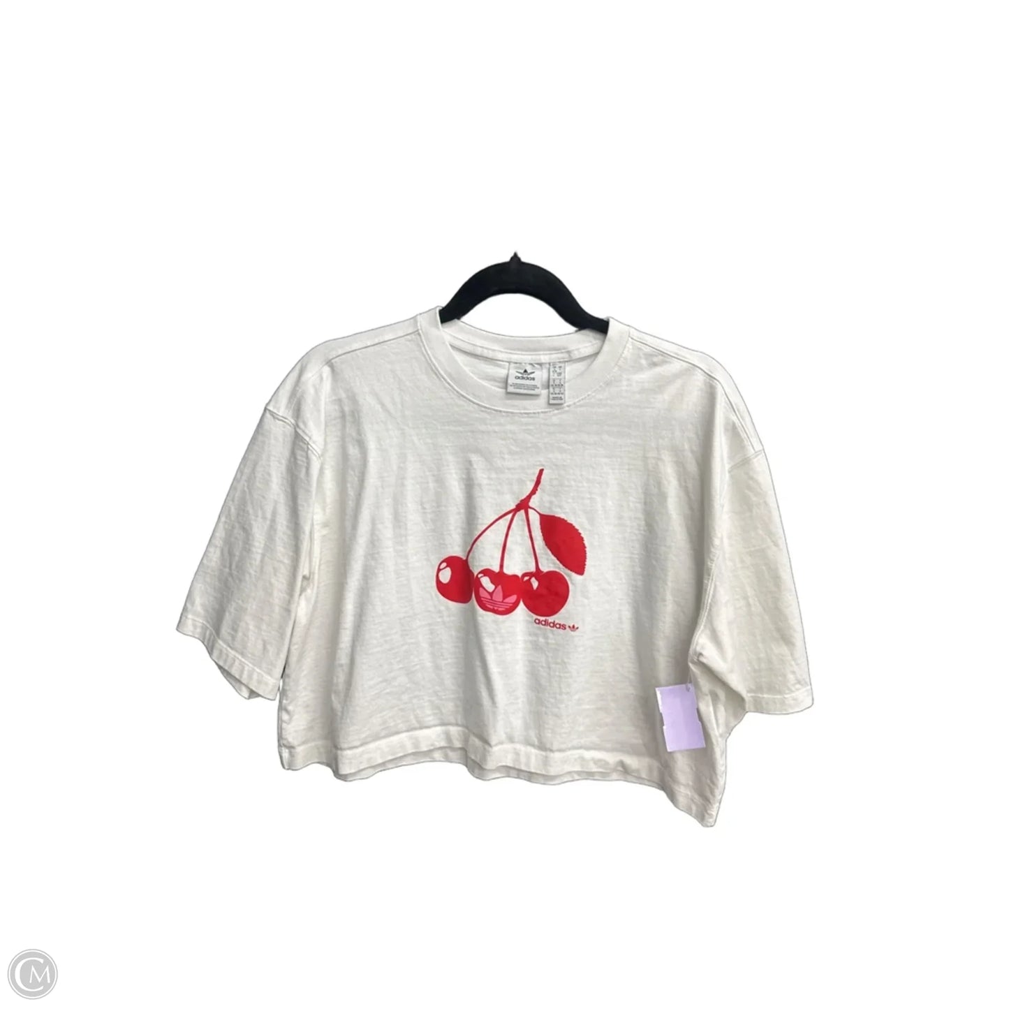 Top Short Sleeve By Adidas In White, Size: S