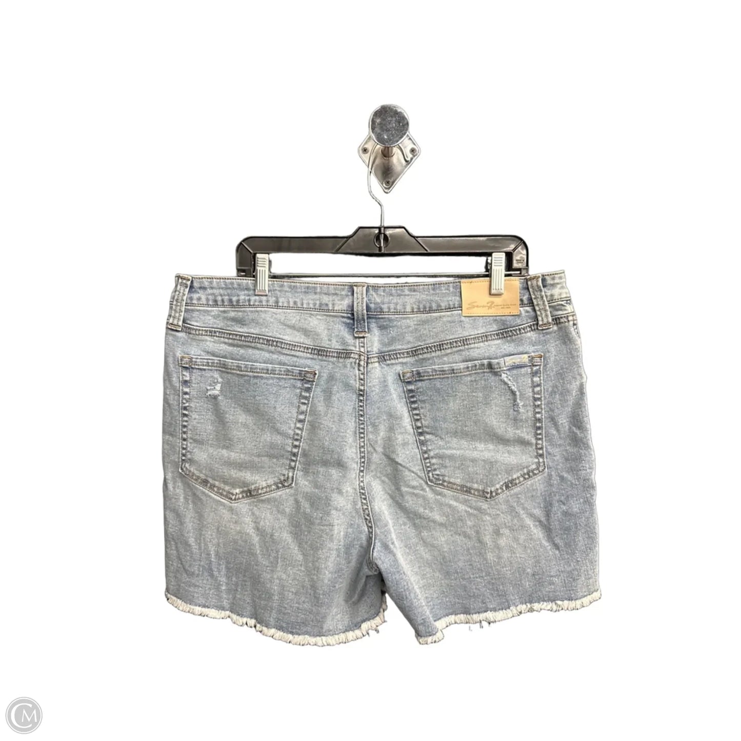 Shorts By Seven 7 In Blue Denim, Size: 16