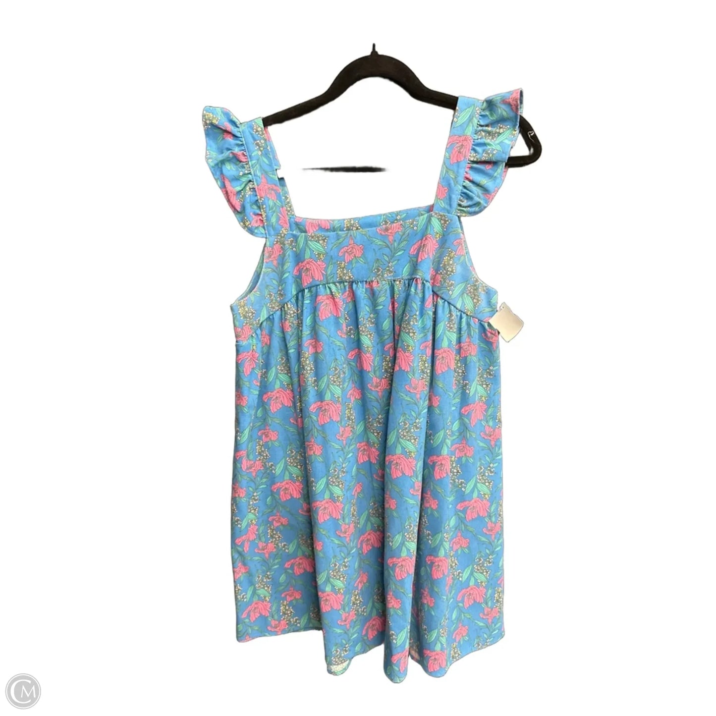 Dress Casual Midi By Moon River In Blue, Size: L