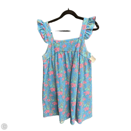 Dress Casual Midi By Moon River In Blue, Size: L