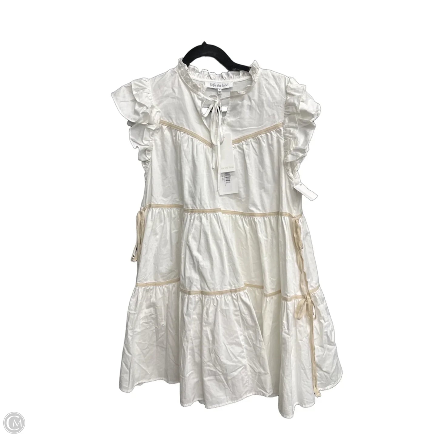 Dress Casual Midi By Clothes Mentor In White, Size: M