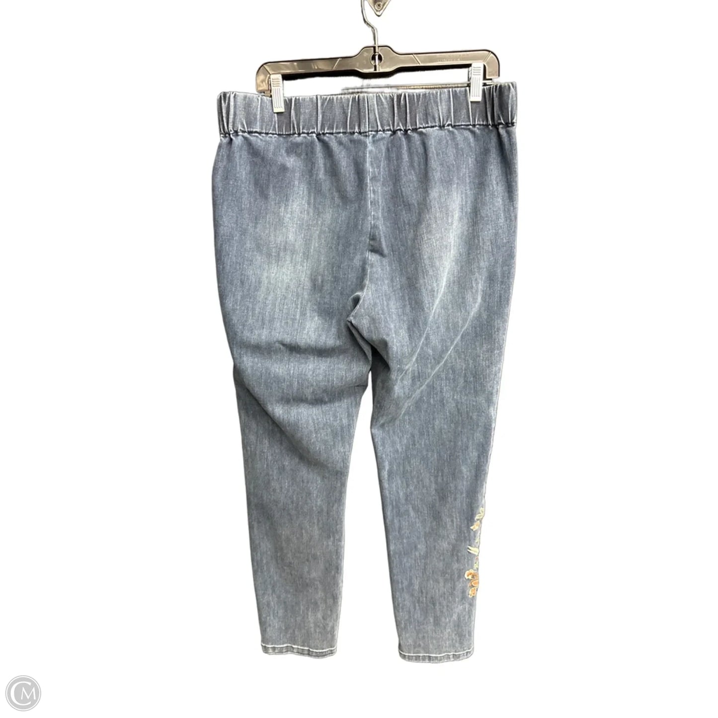 Jeans Wide Leg By Soft Surroundings In Blue Denim, Size: 12
