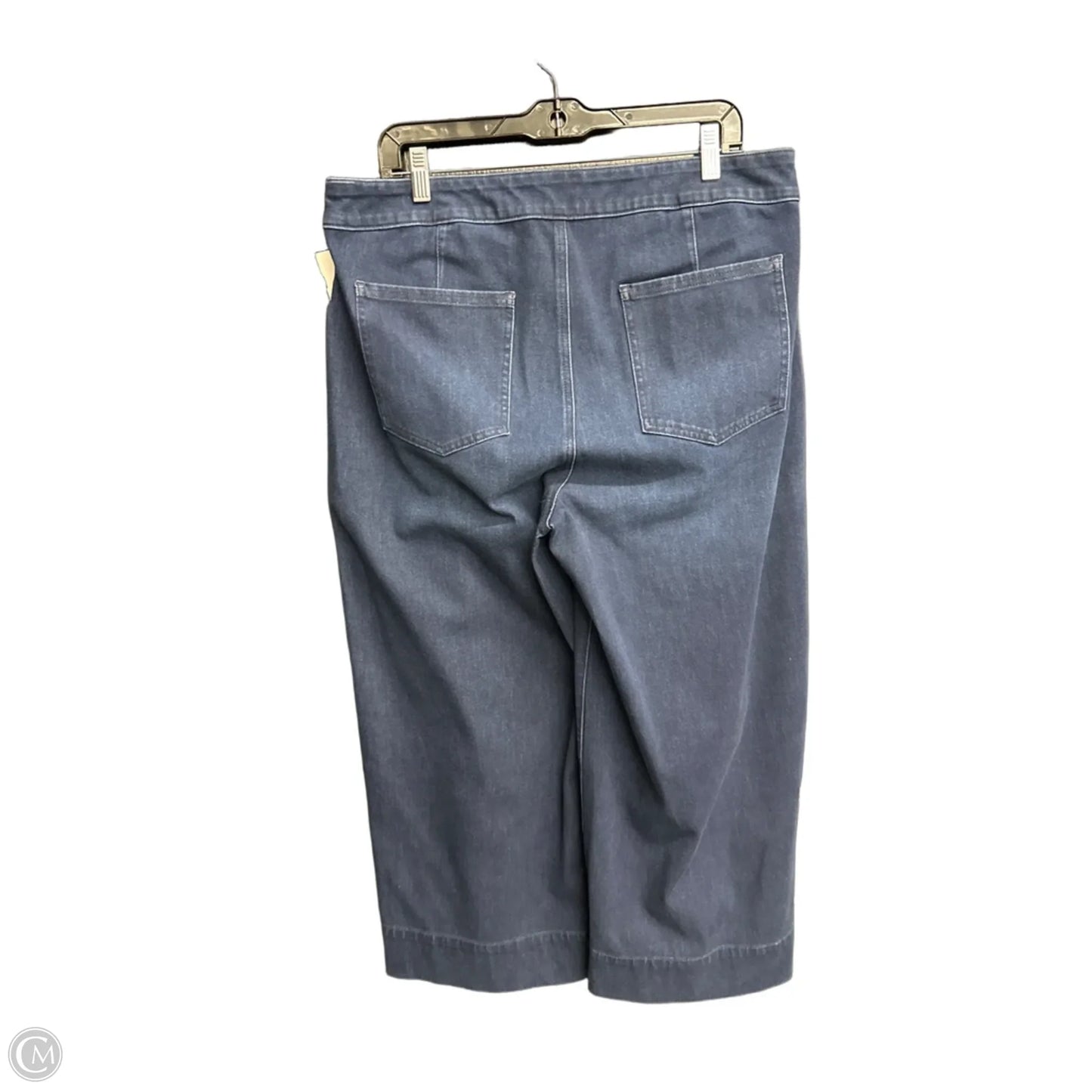 Jeans Wide Leg By Chicos In Blue Denim, Size: 16