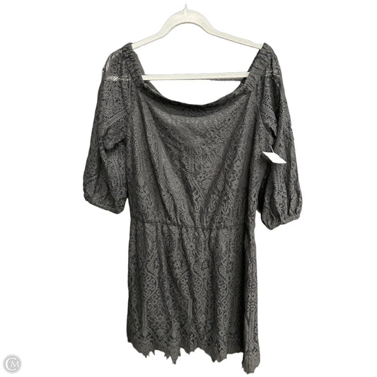 Dress Casual Midi By White House Black Market In Black, Size: L