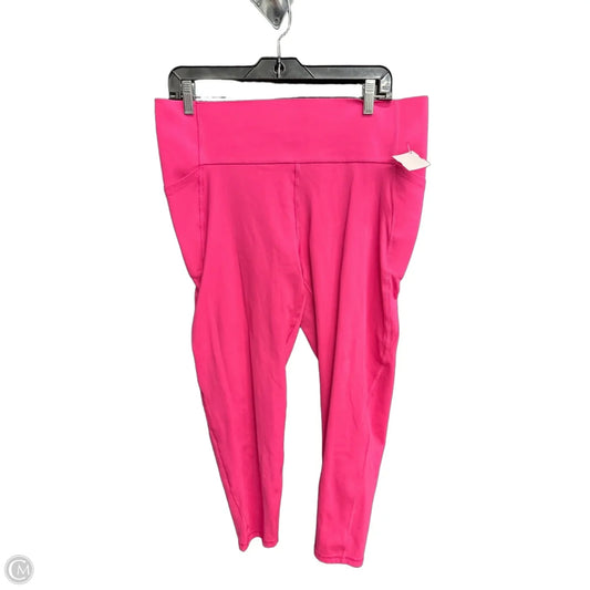 Athletic Leggings By Gapfit In Pink, Size: Xl