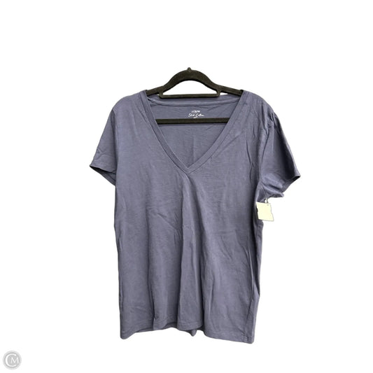 Top Short Sleeve By J. Crew In Navy, Size: L