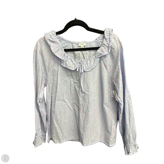 Top Long Sleeve By J. Crew In Blue, Size: M