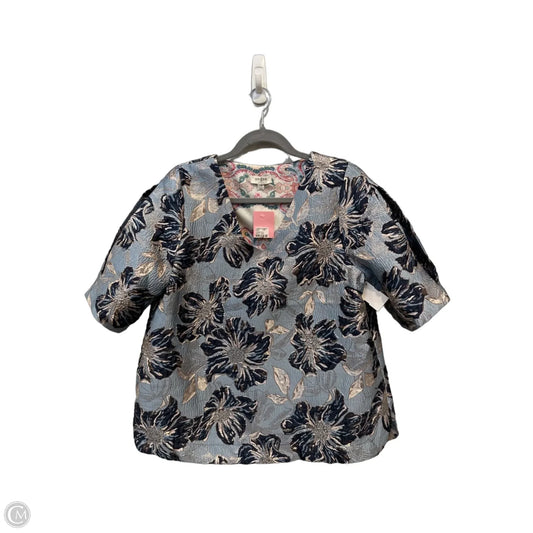 Top Short Sleeve By Umgee In Blue, Size: M