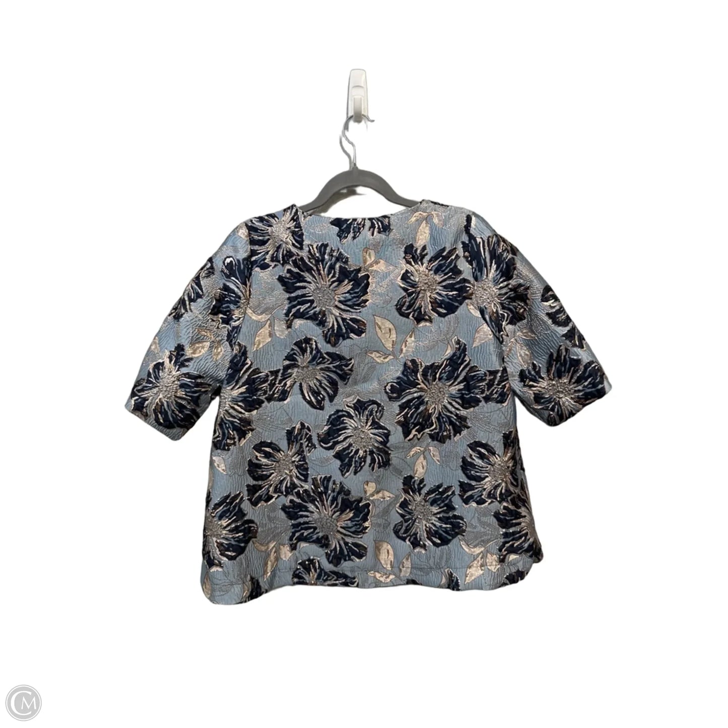 Top Short Sleeve By Umgee In Blue, Size: M