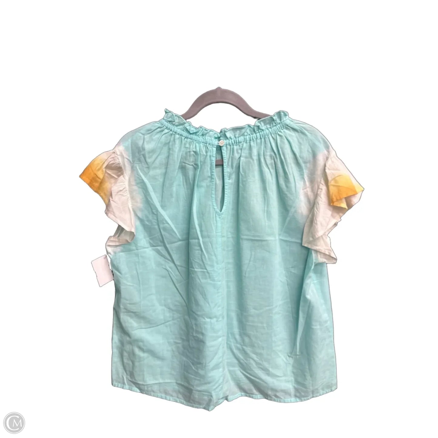 Top Short Sleeve By Clothes Mentor In Teal, Size: M