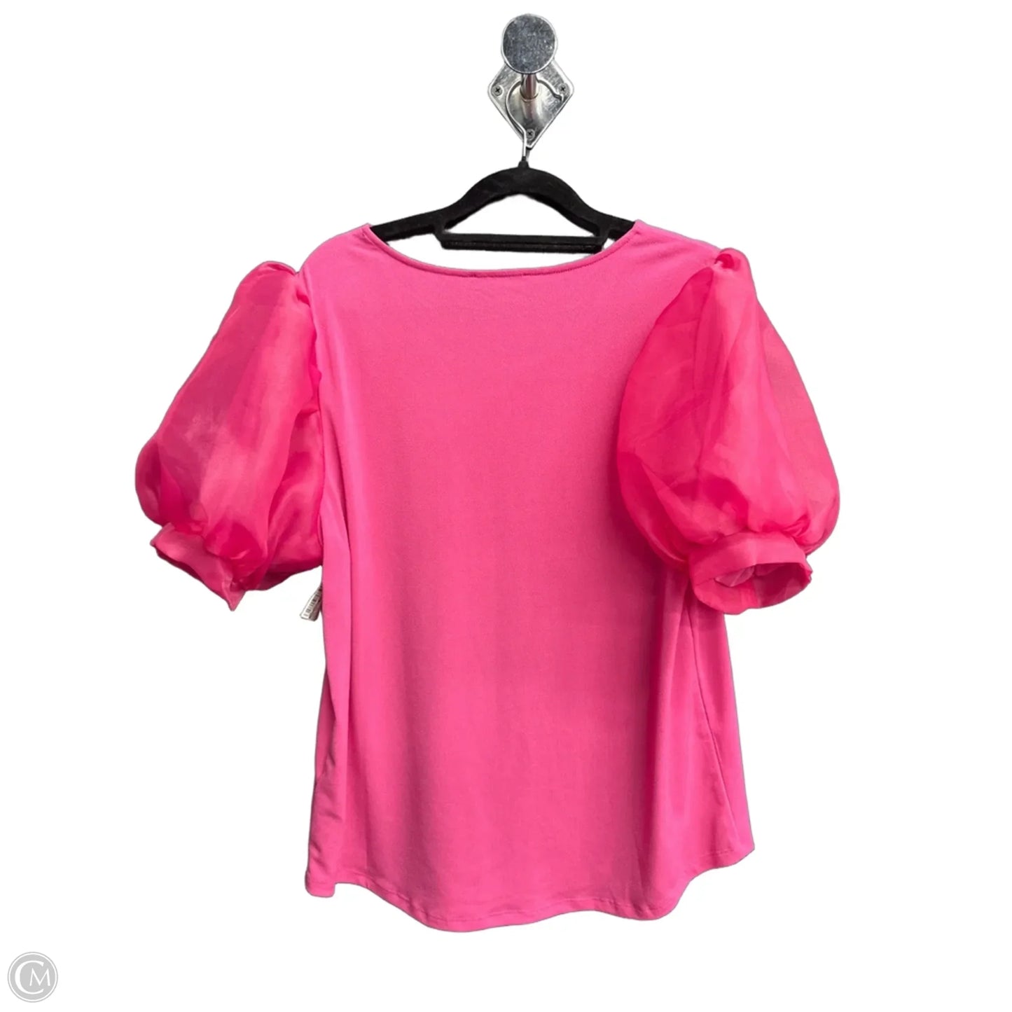 Top Short Sleeve By Adrianna Papell In Pink, Size: M