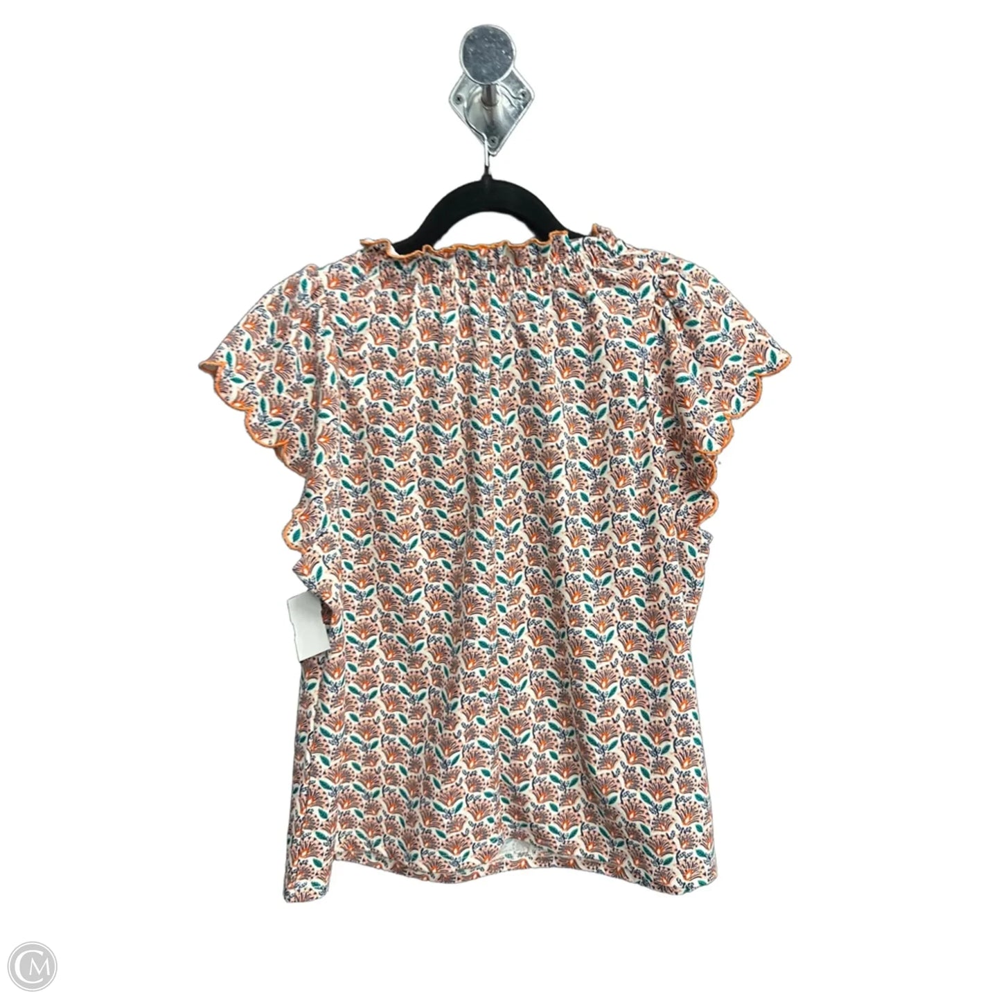 Top Short Sleeve By Melloday In Orange, Size: L