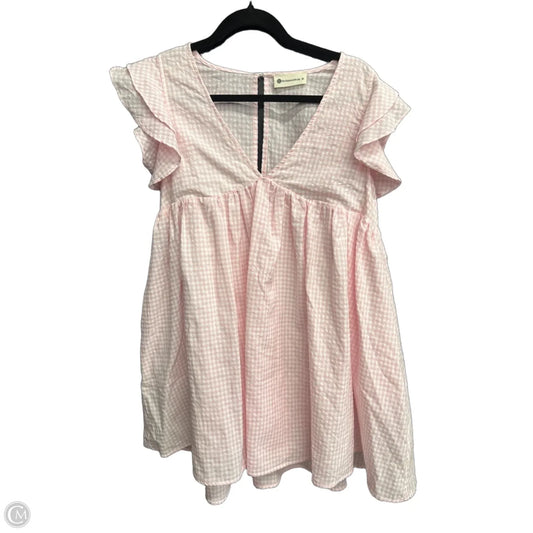 Dress Casual Midi By Clothes Mentor In Plaid Pattern, Size: M