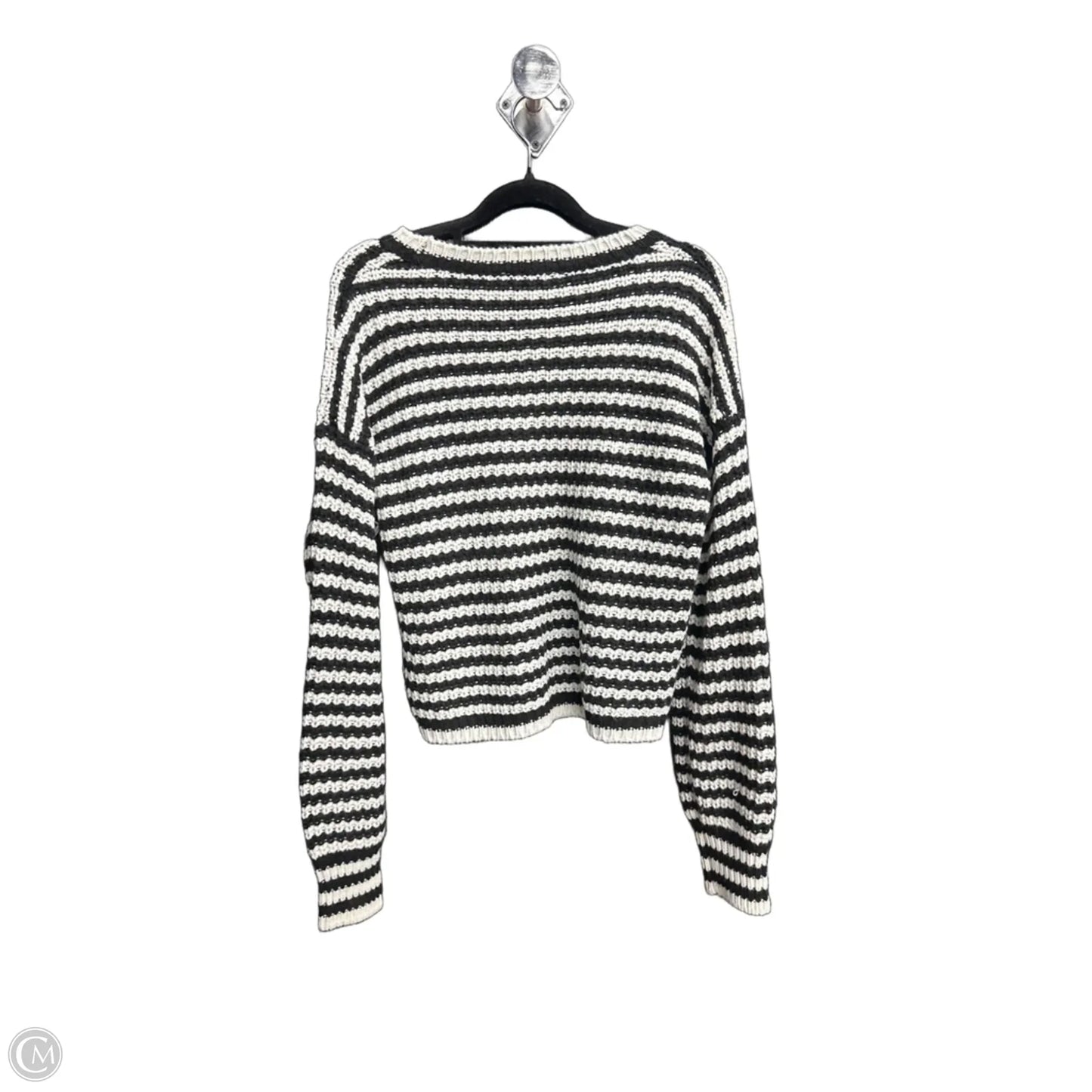 Sweater By Derek Heart In Black & White, Size: M