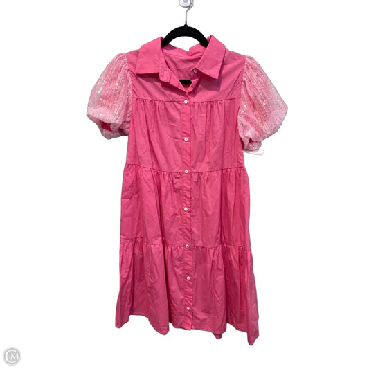 Dress Casual Midi By Clothes Mentor In Pink, Size: S