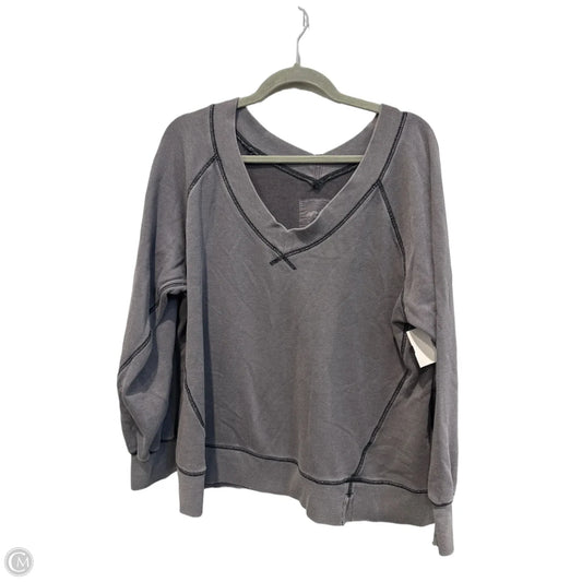 Sweatshirt Crewneck By Aerie In Grey, Size: M