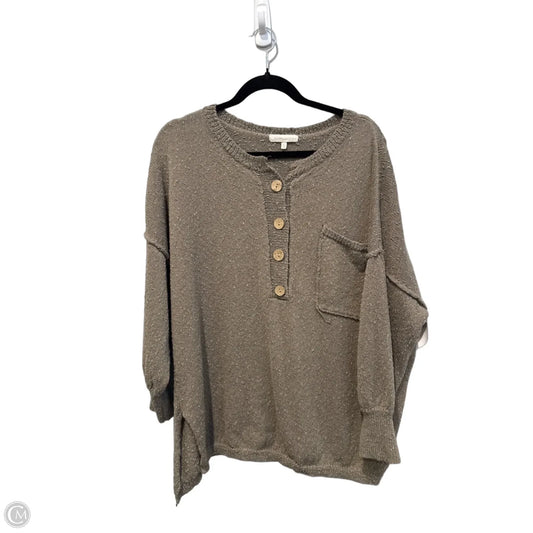 Sweater By Gilded Intent In Grey, Size: L