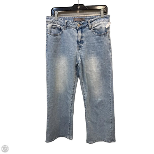 Jeans Wide Leg By Just Usa In Blue Denim, Size: 8