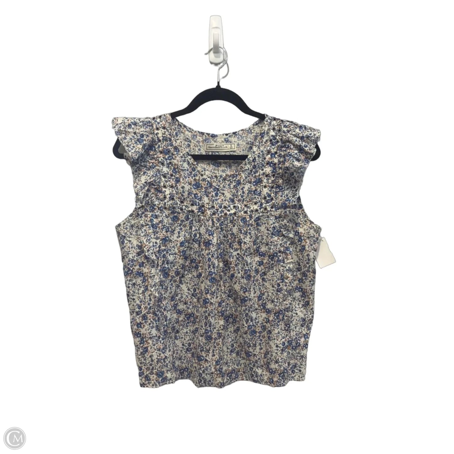Top Sleeveless By Abercrombie And Fitch In Blue, Size: S