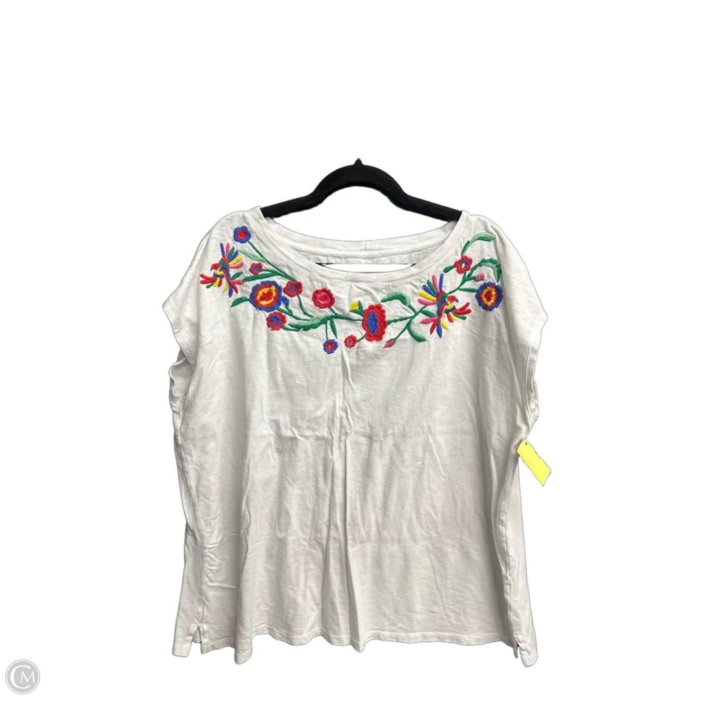 Top Sleeveless By Talbots In White, Size: 2x