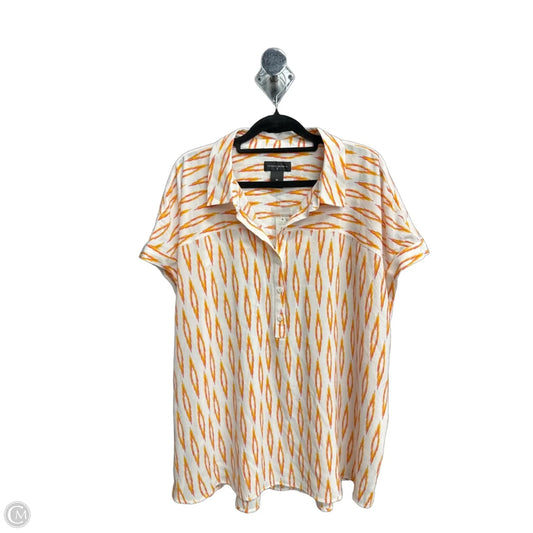 Top Sleeveless By Investments In Orange, Size: Xl