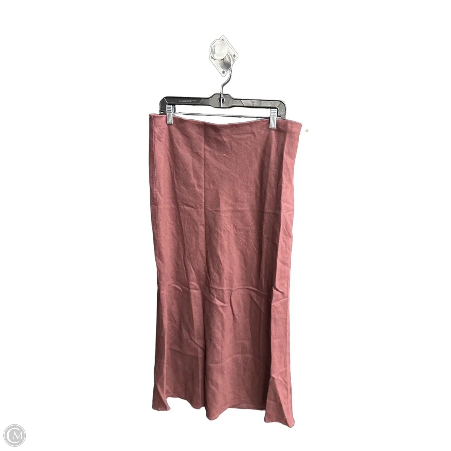 Skirt Maxi By Anthropologie In Maroon, Size: L