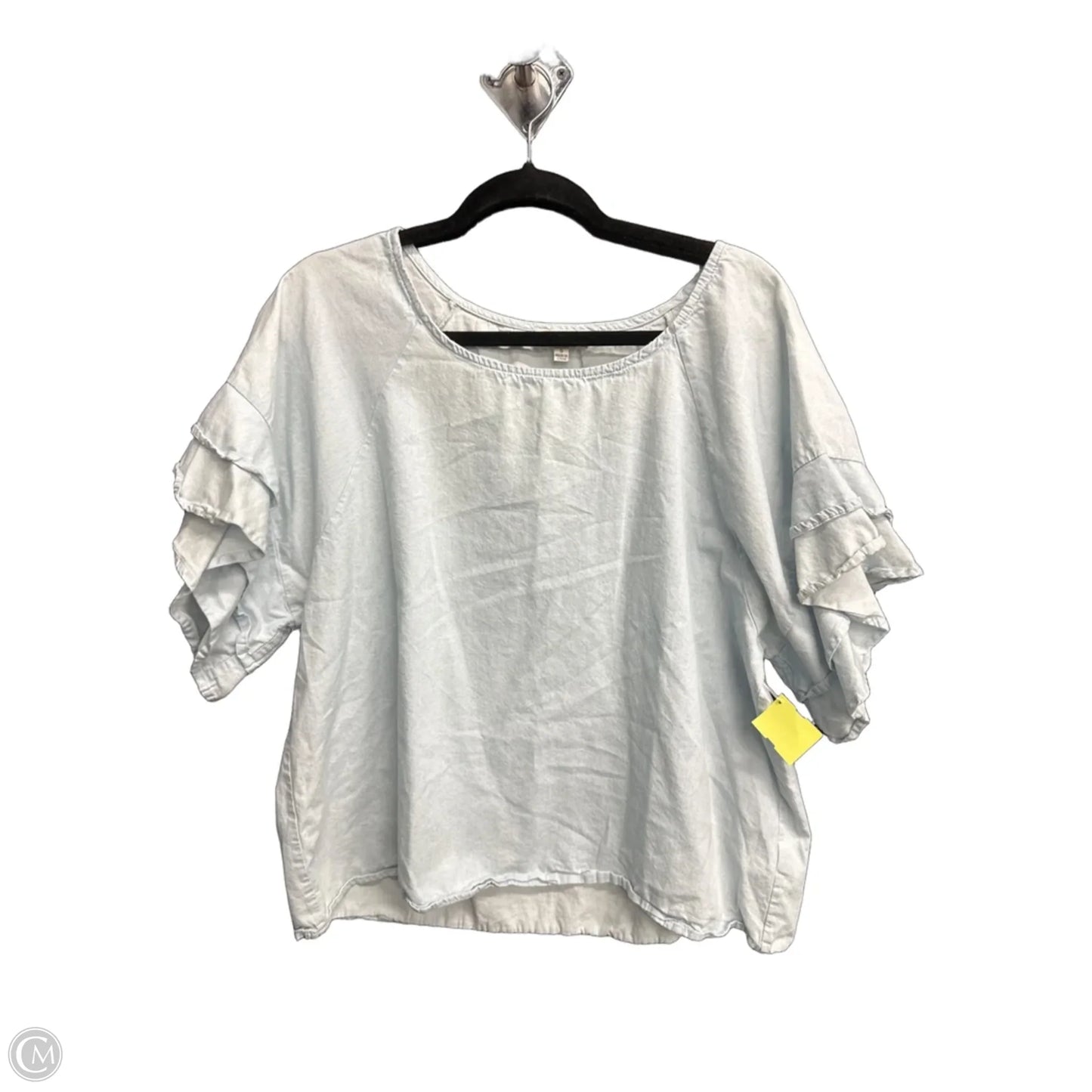 Top Short Sleeve By Umgee In Blue, Size: S