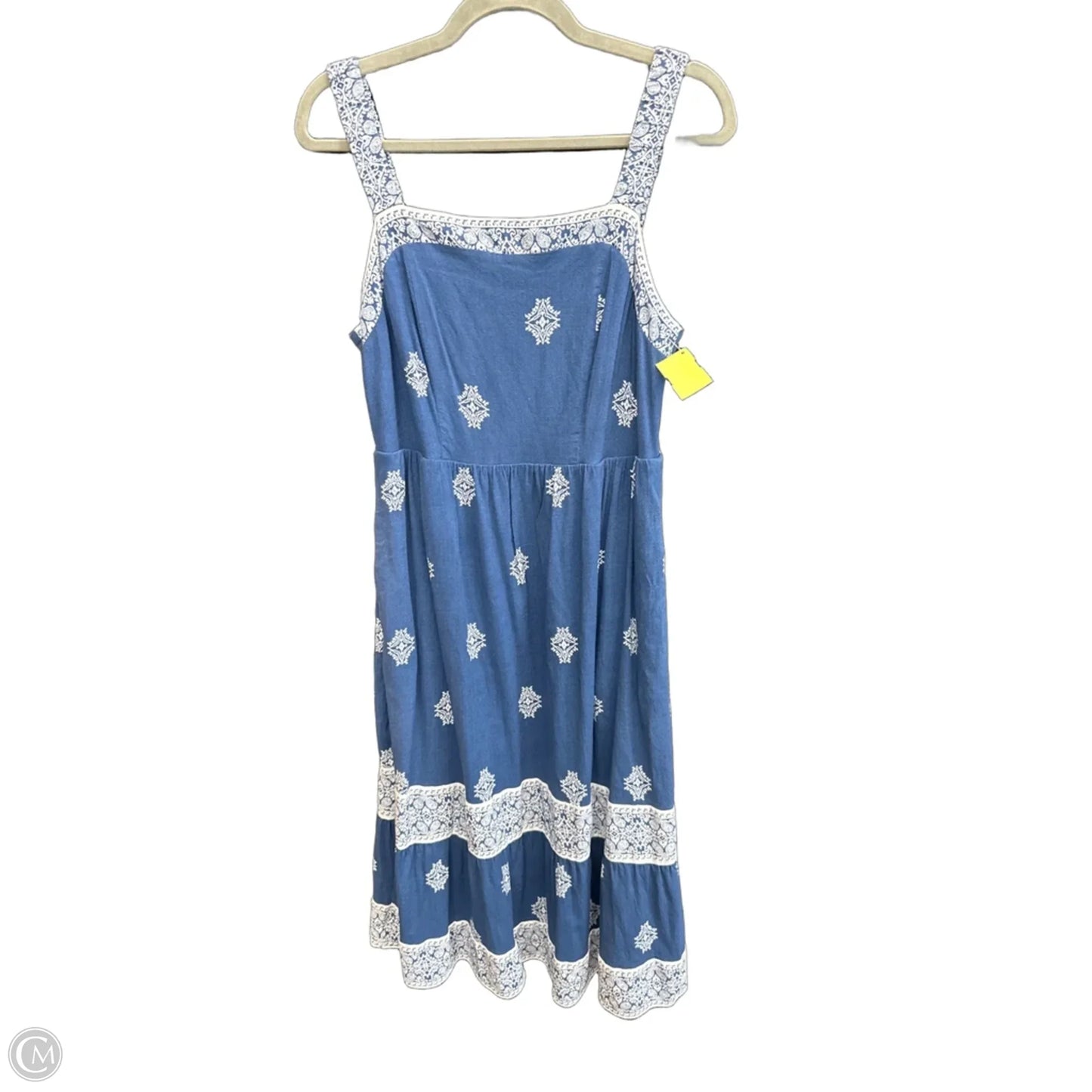Dress Casual Maxi By Lucky Brand In Navy, Size: M