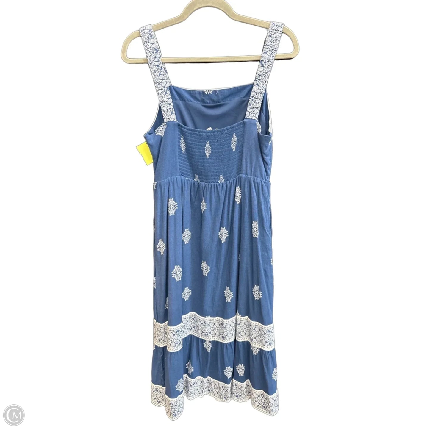 Dress Casual Maxi By Lucky Brand In Navy, Size: M