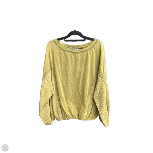 Top Long Sleeve By Oli & Hali In Green, Size: S