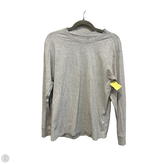 Top Long Sleeve Basic By Clothes Mentor In Grey, Size: M