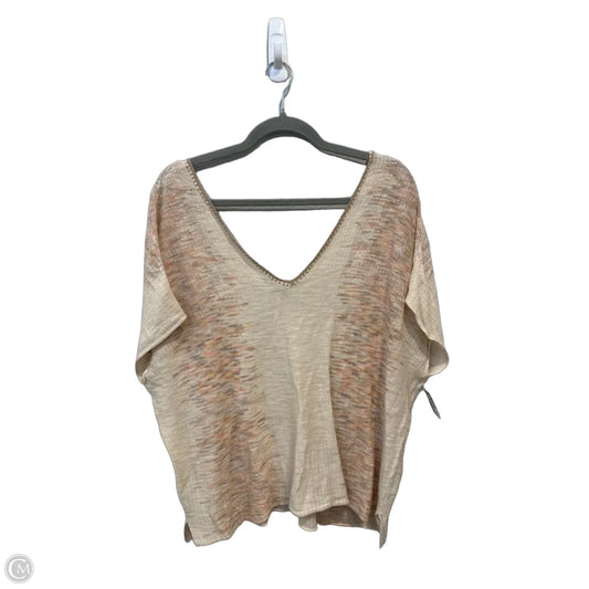 Top Short Sleeve By Free People In Cream, Size: Xs