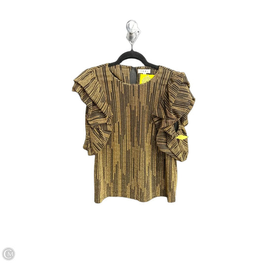 Top Short Sleeve By Thml In Gold, Size: L
