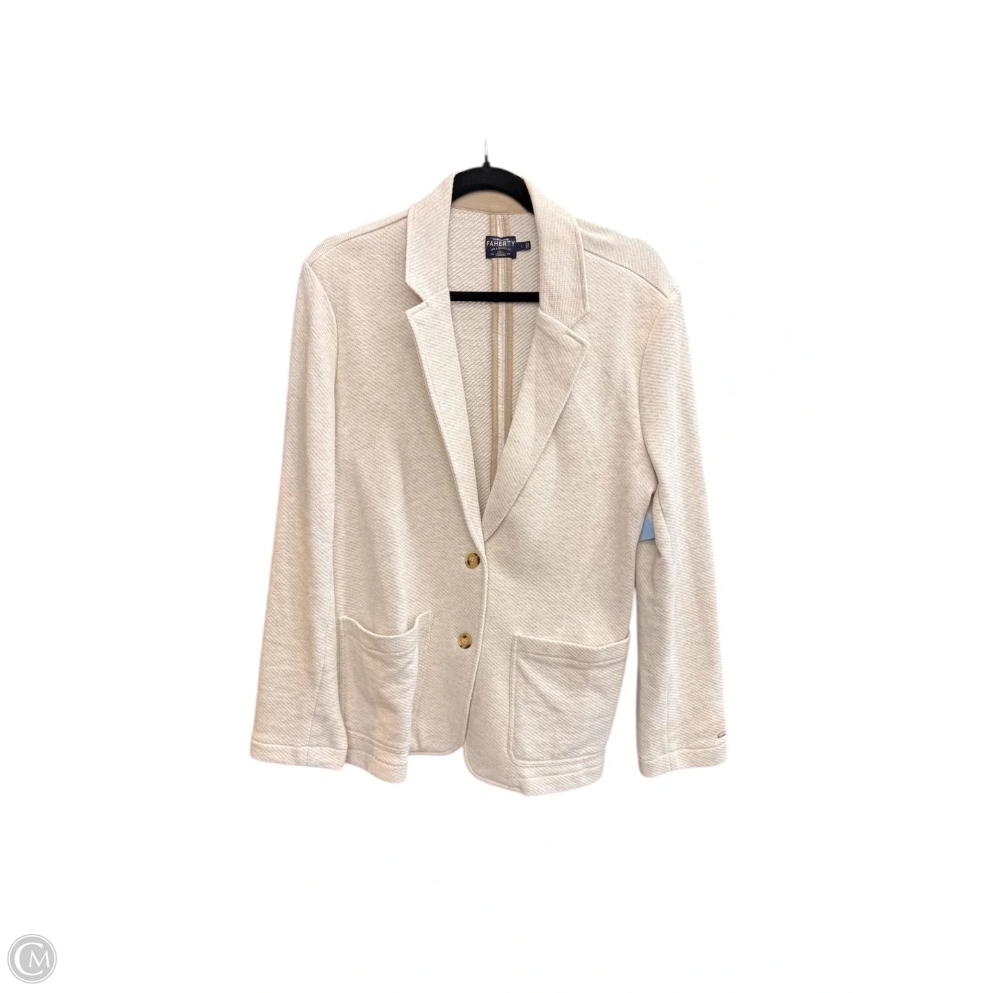 Blazer By Faherty In Cream, Size: L