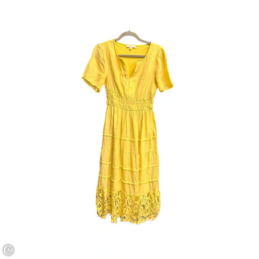 Dress Casual Maxi By Clothes Mentor In Yellow, Size: Mp