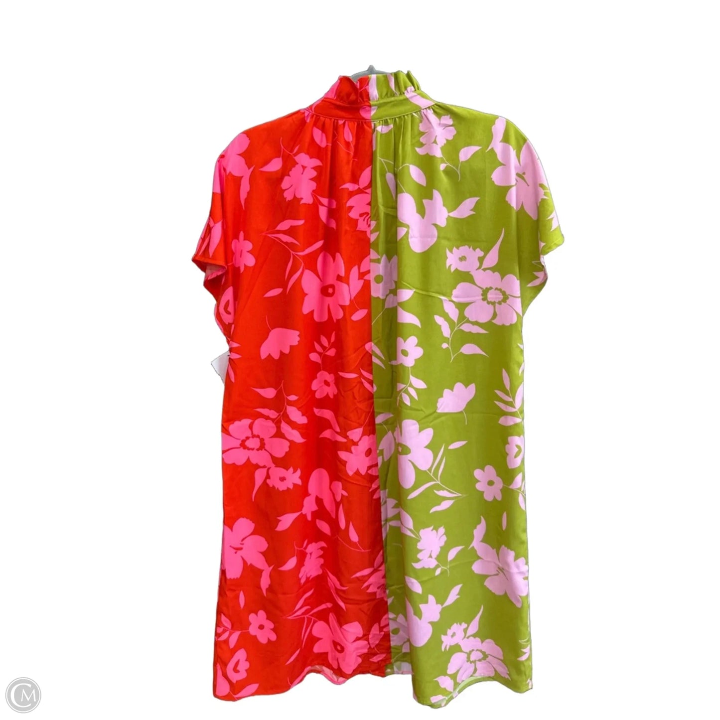 Dress Casual Short By Thml In Green & Red, Size: L