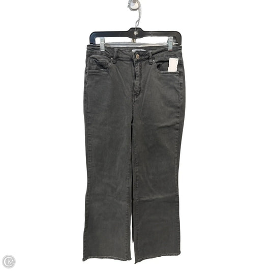 Jeans Flared By Zenana In Black Denim, Size: 8