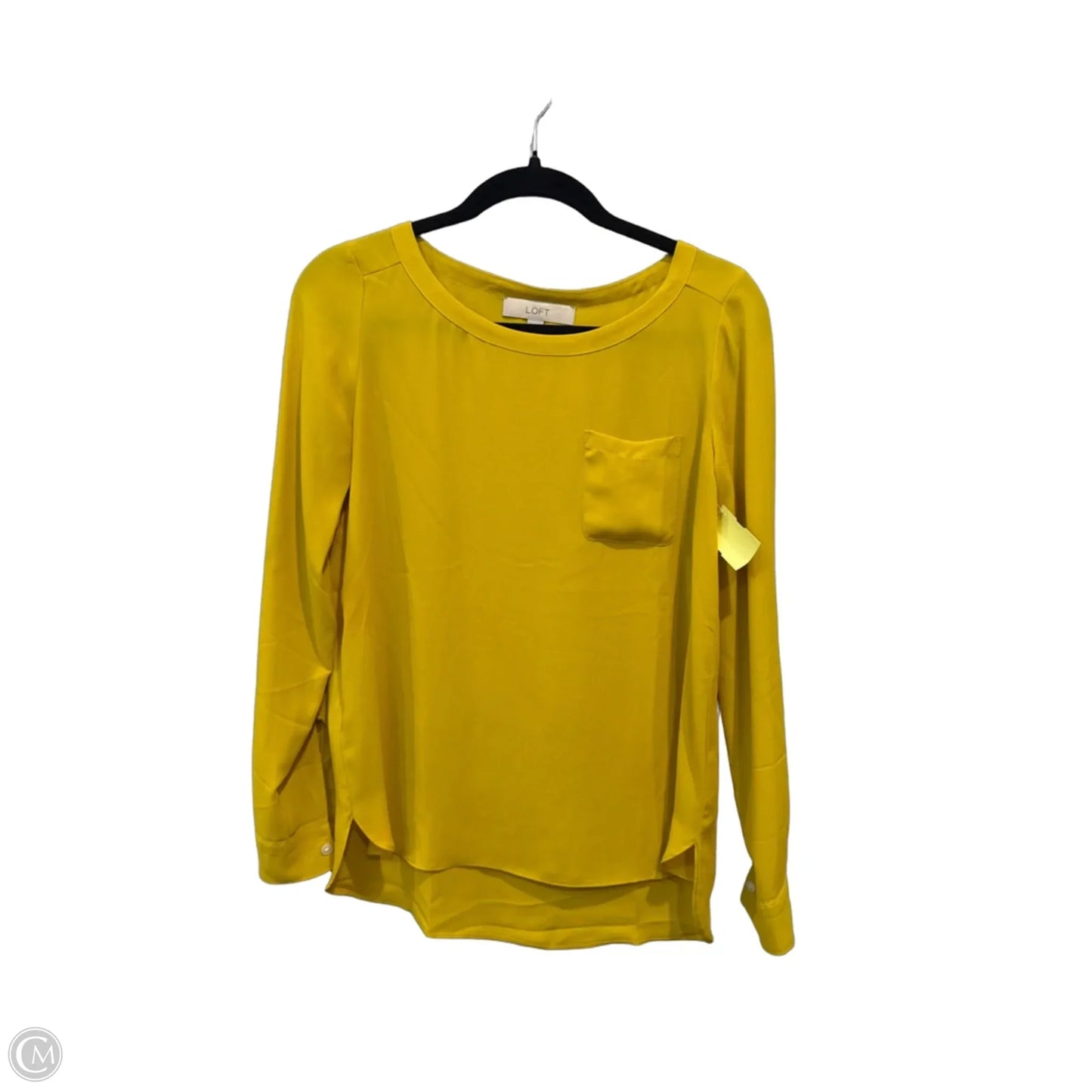 Top Long Sleeve By Loft In Yellow, Size: Xs