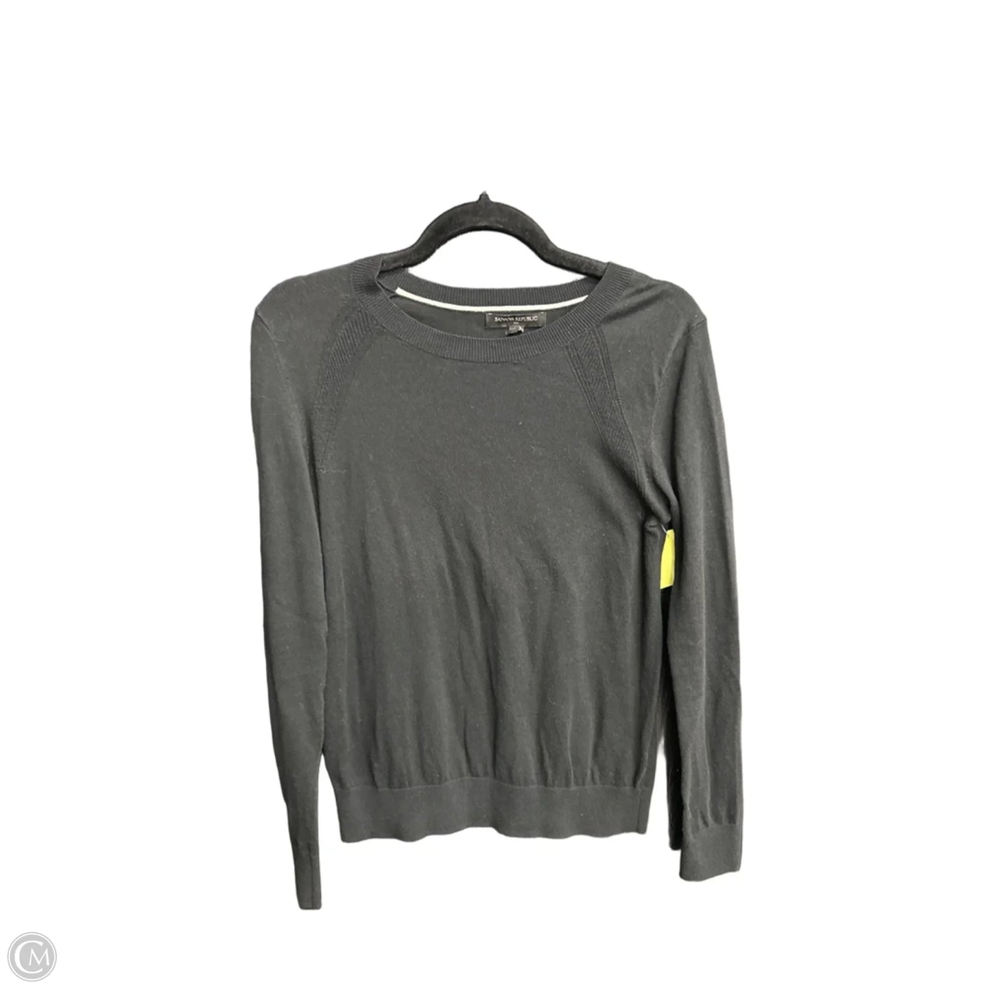 Top Long Sleeve By Banana Republic In Black, Size: Xs
